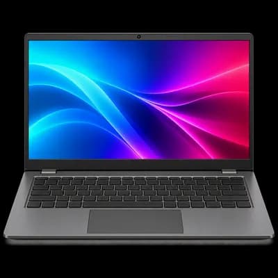 Dell Latitude 5420 in dark grey, open at an angle with the screen on
