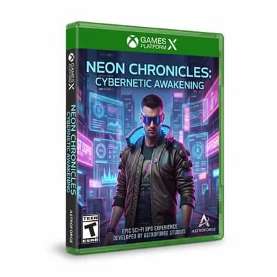 Create a photorealistic product photograph of a standard green console physical game plastic case